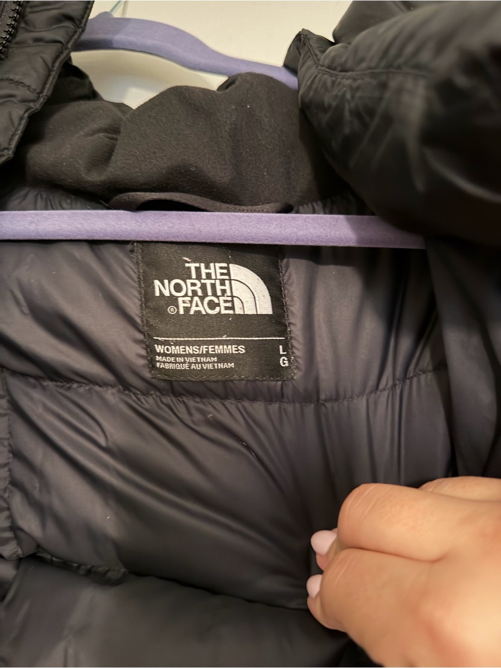 The North Face Women's Black Quilted Long Puffer Coat - Picture 4 of 4